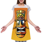 Tiki Totem Print Adjustable Apron