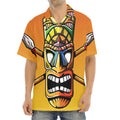 Tiki Totem Print Aloha Shirt