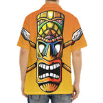 Tiki Totem Print Aloha Shirt