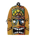 Tiki Totem Print School Backpack