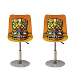 Tiki Totem Print Bar Stool Covers