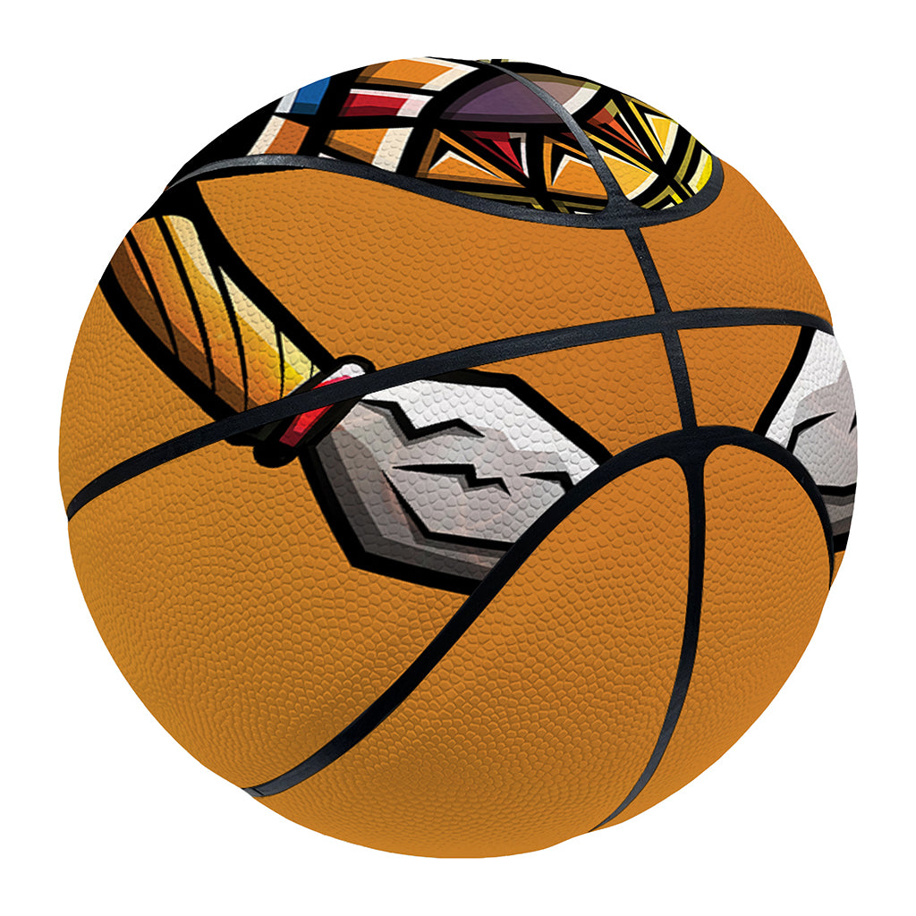 Tiki Totem Print Basketball