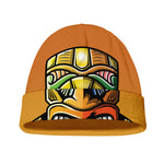 Tiki Totem Print Beanie