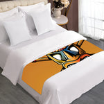 Tiki Totem Print Bed Runner