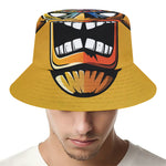 Tiki Totem Print Bucket Hat