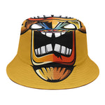 Tiki Totem Print Bucket Hat