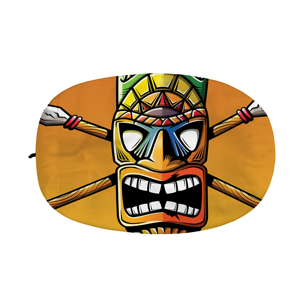 Tiki Totem Print Car Side Mirror Covers