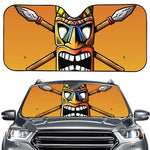 Tiki Totem Print Car Windshield Sun Shade