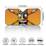Tiki Totem Print Car Windshield Sun Shade