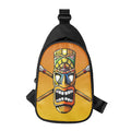 Tiki Totem Print Sling Bag