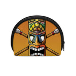 Tiki Totem Print Coin Purse