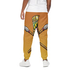 Tiki Totem Print Cotton Pants