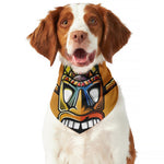 Tiki Totem Print Dog Bandana