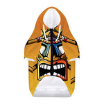 Tiki Totem Print Dog Zip Up Hoodie