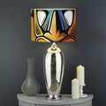 Tiki Totem Print Drum Lamp Shade
