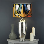 Tiki Totem Print Drum Lamp Shade