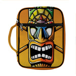 Tiki Totem Print Front Pocket Bible Bag