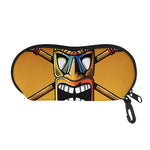 Tiki Totem Print Glasses Case