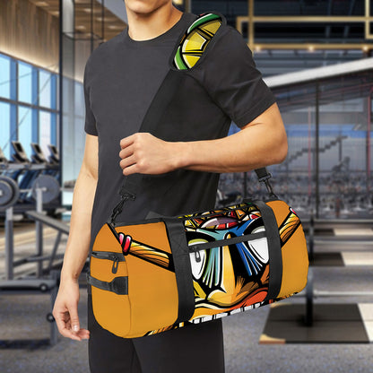 Tiki Totem Print Gym Bag