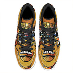 Tiki Totem Print High Top Leather Sneakers