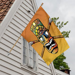 Tiki Totem Print House Flag