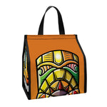 Tiki Totem Print Insulated Lunch Tote