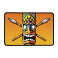 Tiki Totem Print Kitchen Mat