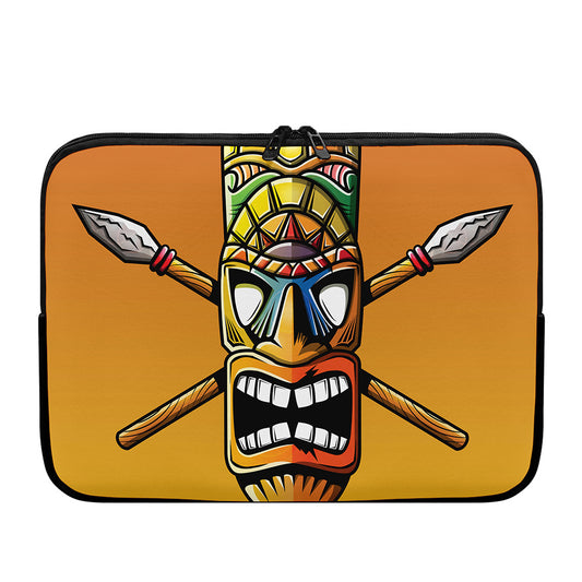 Tiki Totem Print Laptop Sleeve