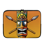 Tiki Totem Print Laptop Sleeve