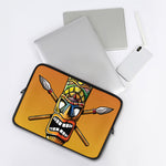 Tiki Totem Print Laptop Sleeve
