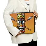 Tiki Totem Print Laptop Sleeve