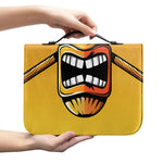 Tiki Totem Print Leather Bible Cover