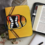 Tiki Totem Print Leather Bible Cover