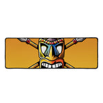 Tiki Totem Print Long Kitchen Mat