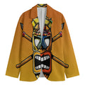 Tiki Totem Print Men's Blazer