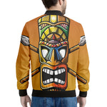 Tiki Totem Print Men's Bomber Jacket