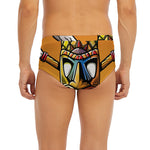 Tiki Totem Print Men's Briefs