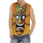 Tiki Totem Print Men's Fitness Tank Top