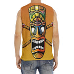Tiki Totem Print Men's Fitness Tank Top