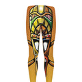 Tiki Totem Print Men's Leggings