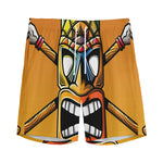 Tiki Totem Print Men's Sports Shorts