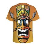 Tiki Totem Print Men's Sports T-Shirt