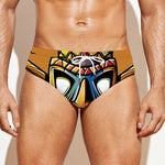 Tiki Totem Print Men's Swim Briefs