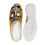 Tiki Totem Print Mesh Casual Shoes