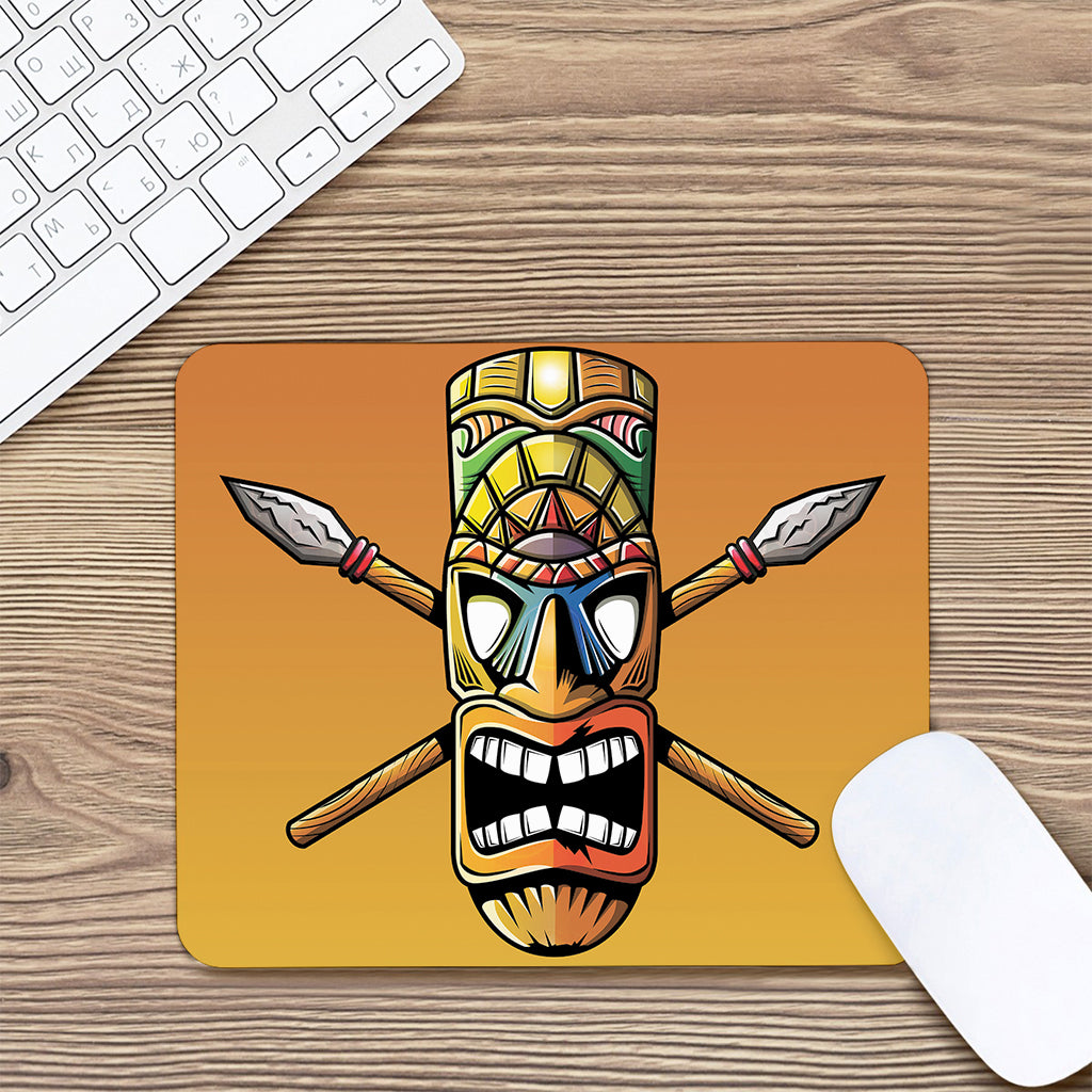 Tiki Totem Print Mouse Pad