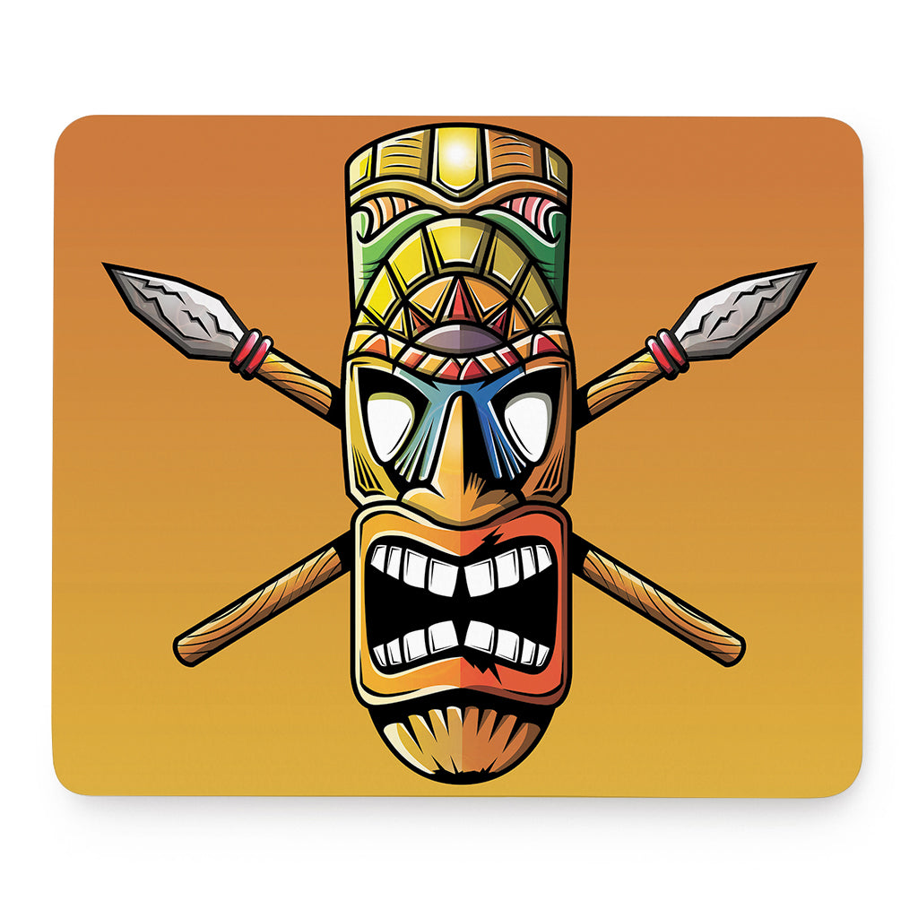 Tiki Totem Print Mouse Pad