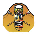 Tiki Totem Print Neoprene Lunch Bag