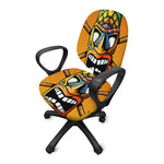 Tiki Totem Print Office Chair Cover
