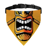 Tiki Totem Print Over The Collar Dog Bandana