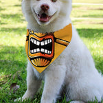 Tiki Totem Print Over The Collar Dog Bandana